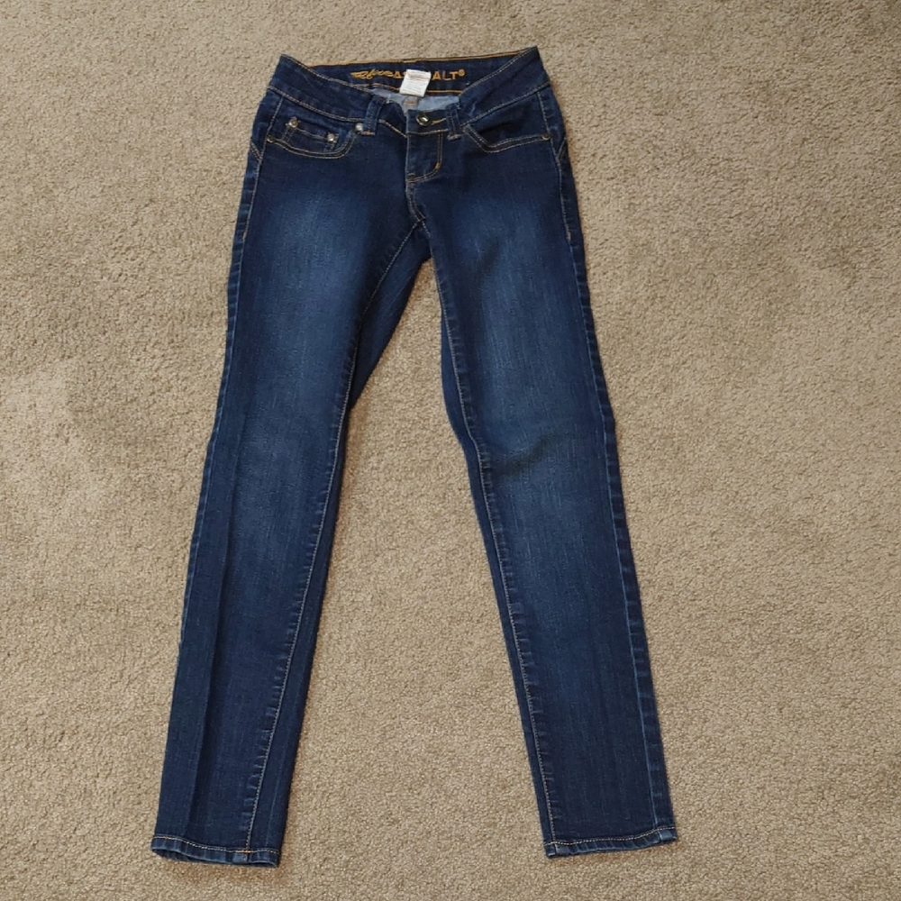 Blue Asphalt Skinny Jeans Size 0 Short